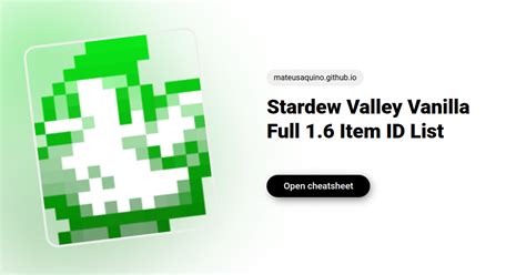 stardew valley mega bomb id|Stardew Valley Vanilla IDs .